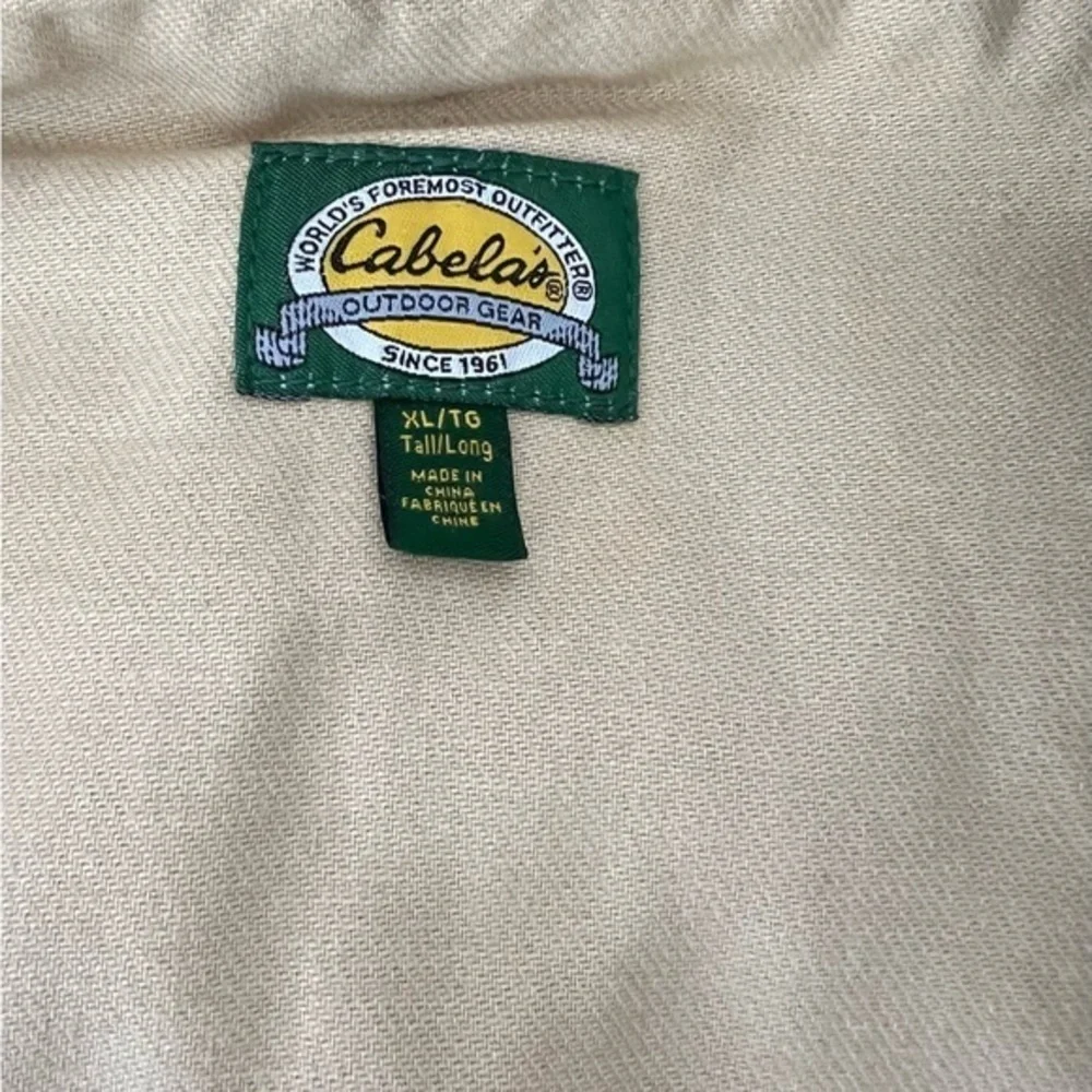 Cabelas chore coat jacket Mens XL tan‎ brown Barn hip length